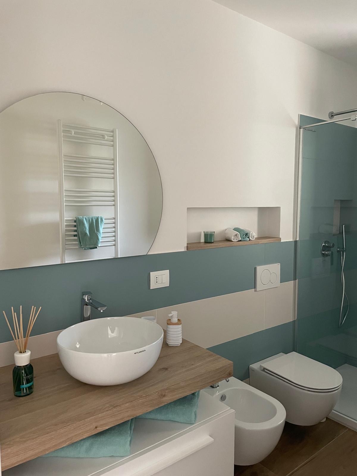 Bagno con doccia walk-in